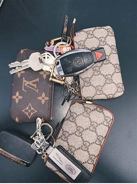 louis vuitton card holder keychain dupe|faux louis vuitton keychain wallet.